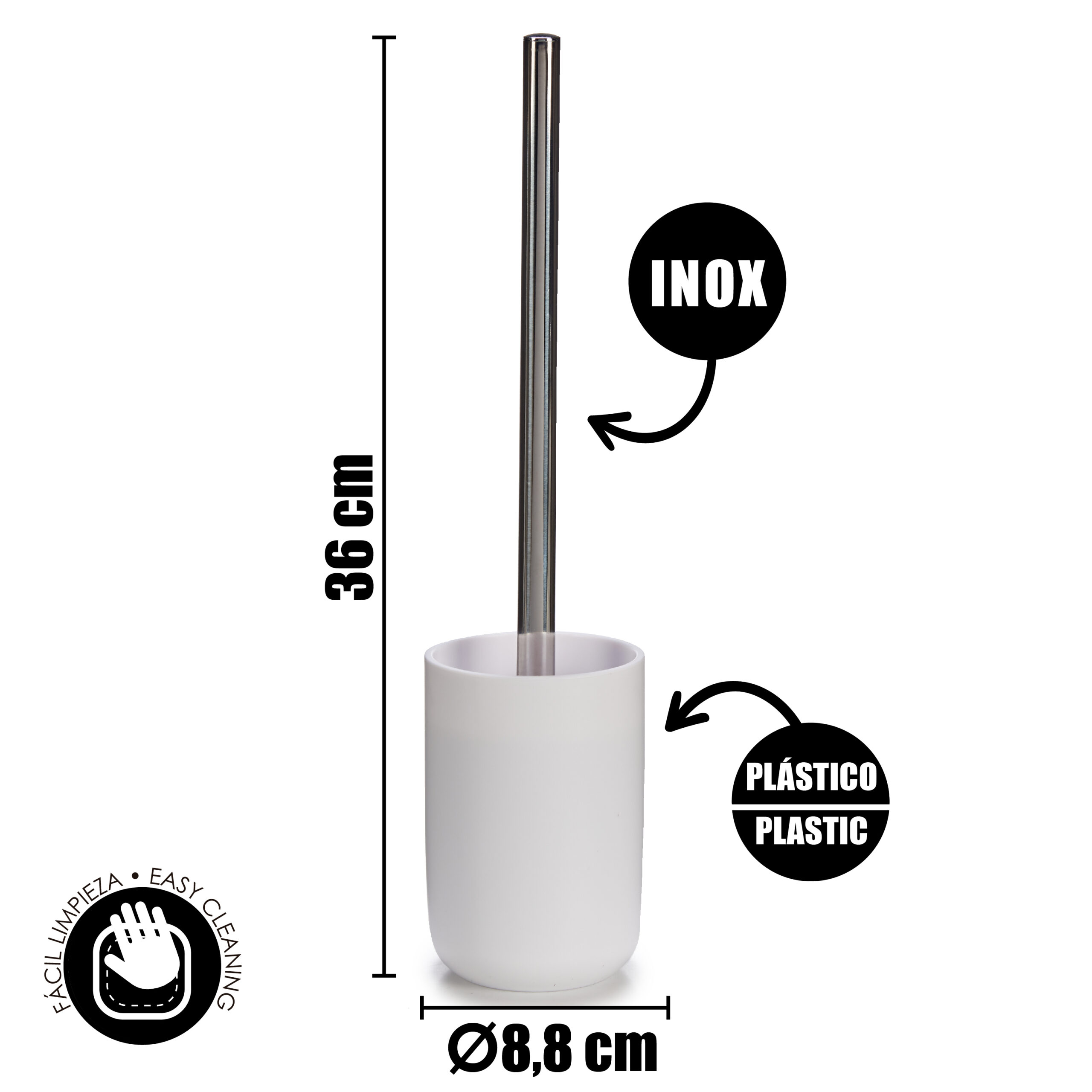 4 pieces set white bathroom items - Image 4