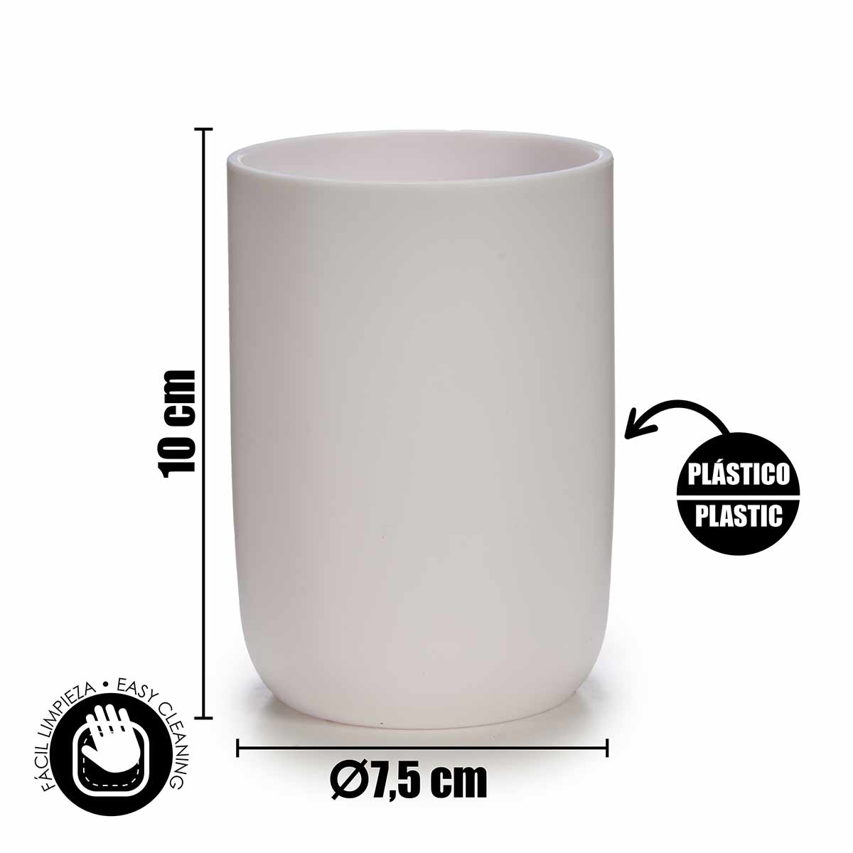 4 pieces set white bathroom items - Image 5