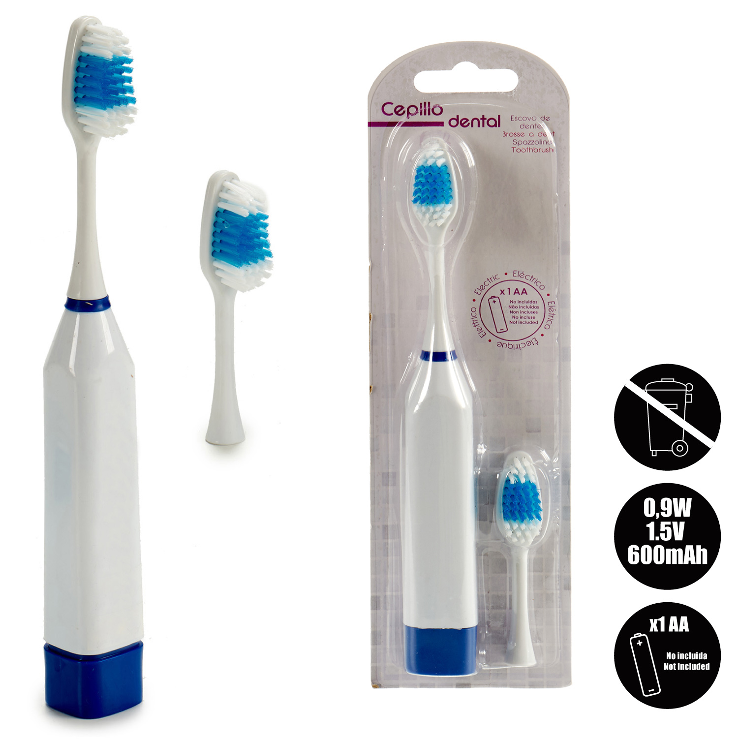 Dentacare vibrating toothbrush and head - Image 4