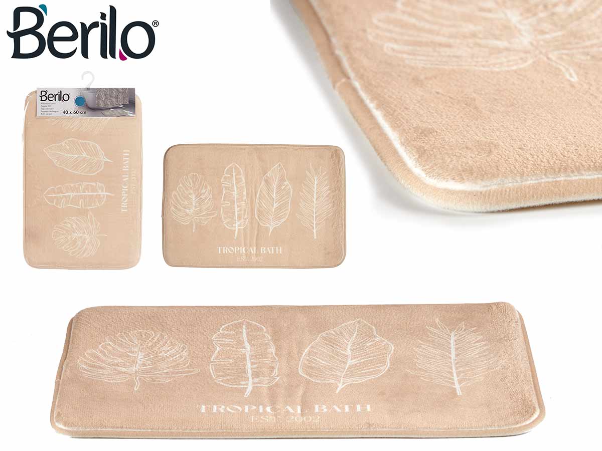 Tropical bath bath mat