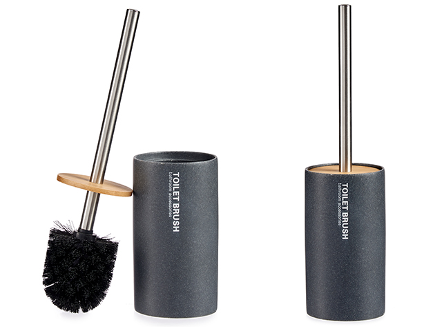 Brosse de bain en resine grise