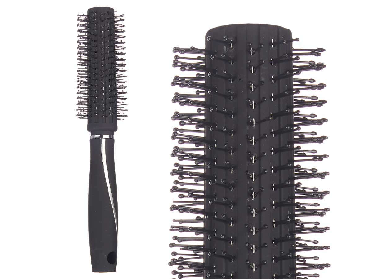 Siliconed black brush curly hair - Image 2