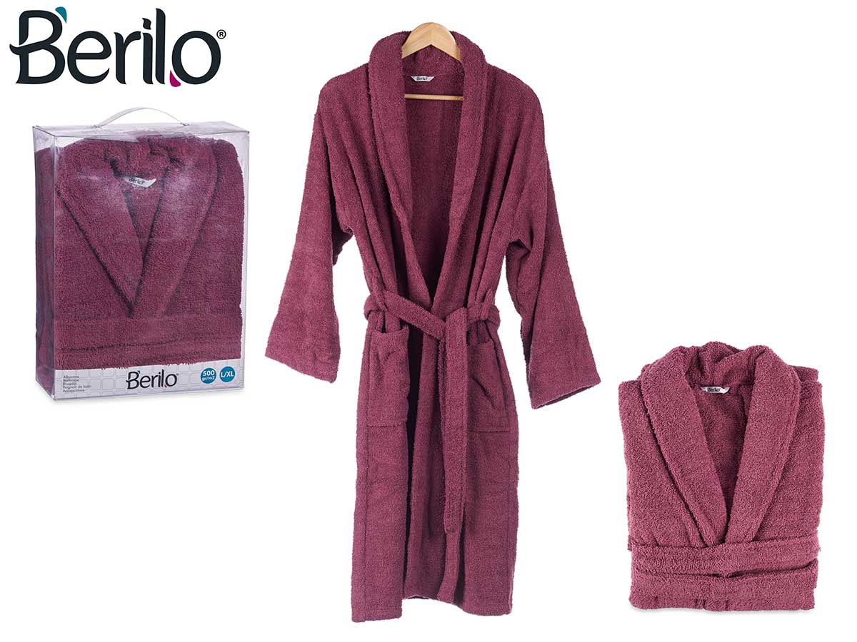 500gr l-xl red bath robe