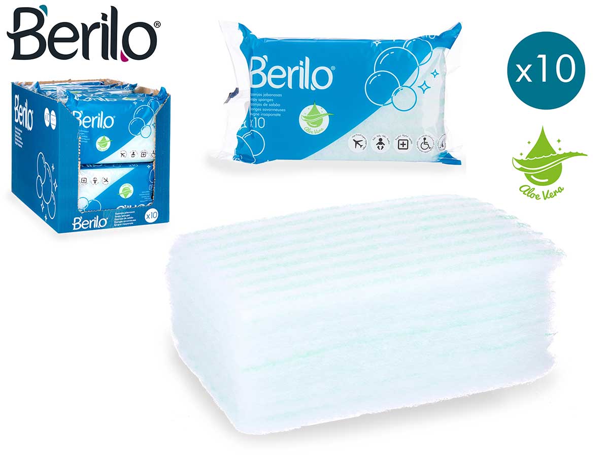 20x12cm set 10 soapy sponges