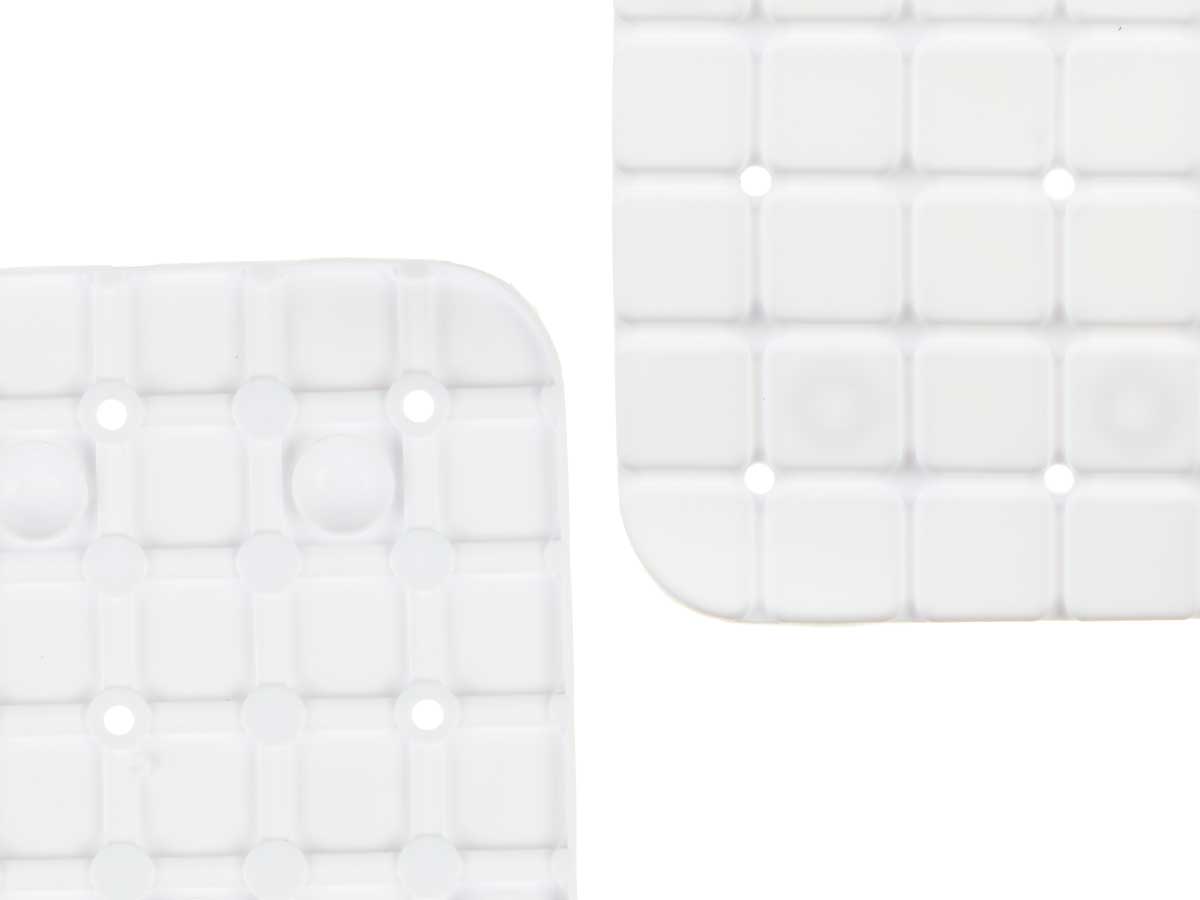 Anti-slip bath mat squares white large - Image 4