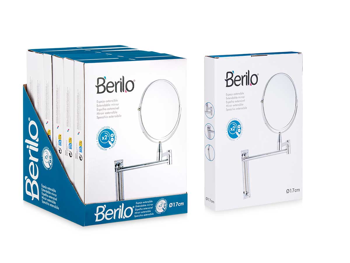 Espejo extensible doble cara 17cm - Image 3