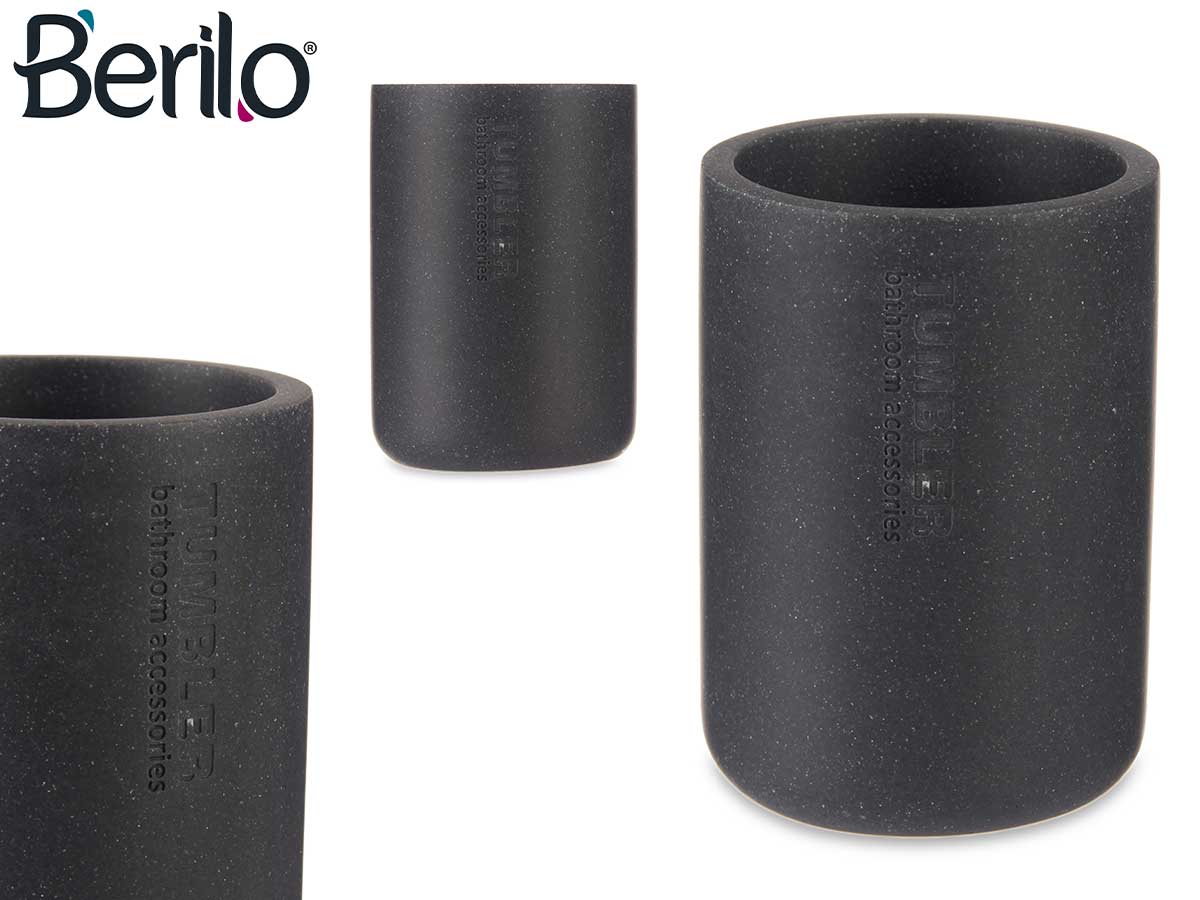 Verre résine rond noir