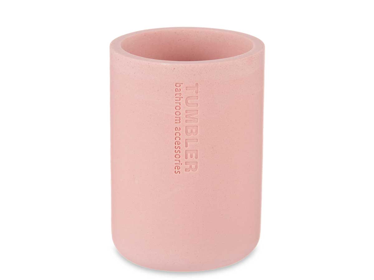 Verre résine rond rose - Image 2