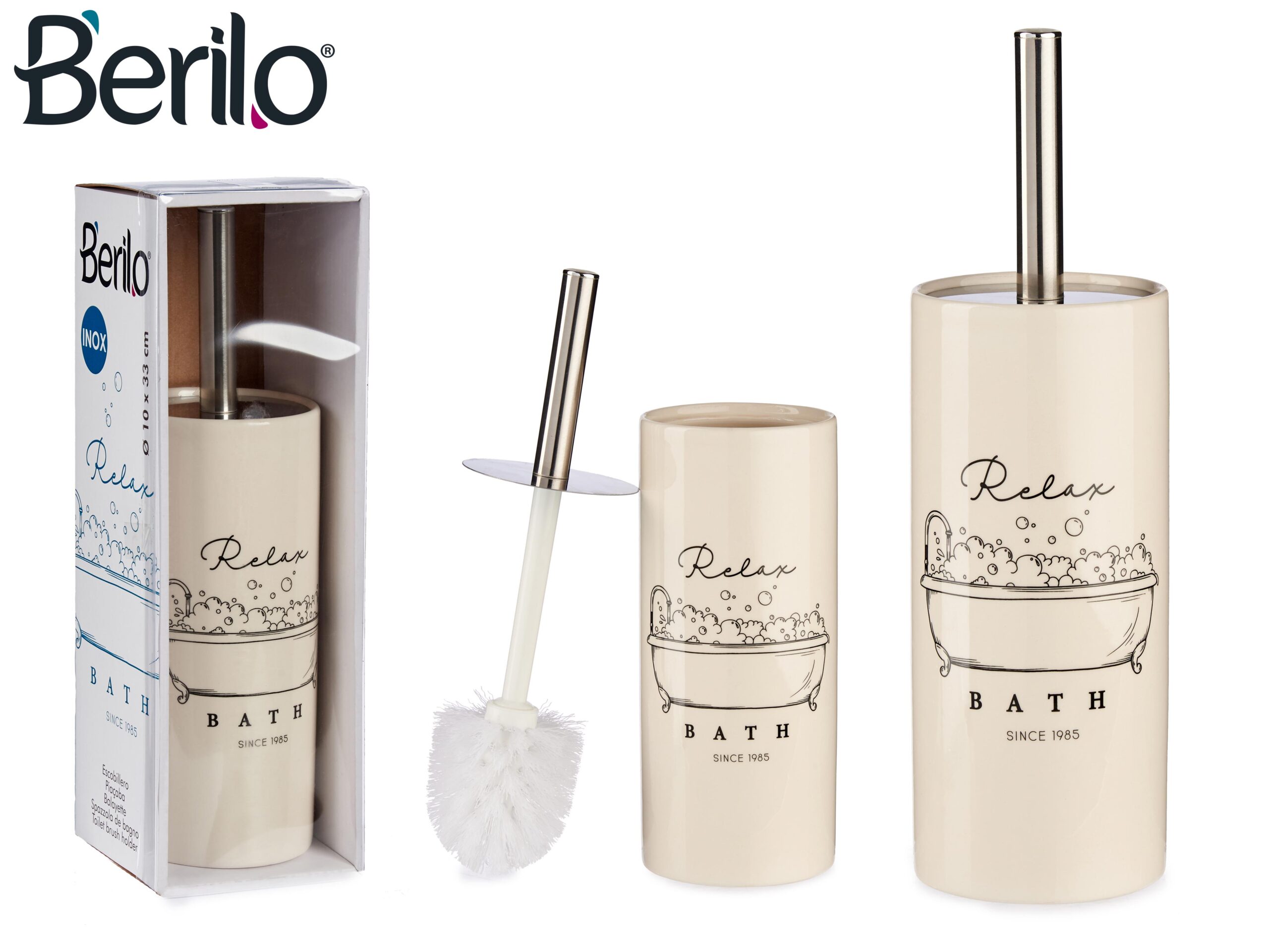 Brosse de toilette bain ceramique relax